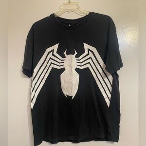 Marvel Black and White Spider-Man Venom Tee